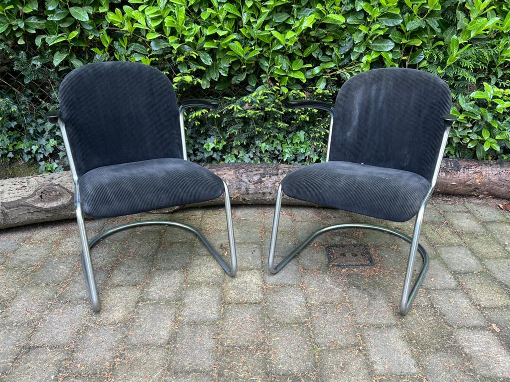 Gispen/ Dutch Originals 413 fauteuils van der Stroom, Ophalen, Gebruikt