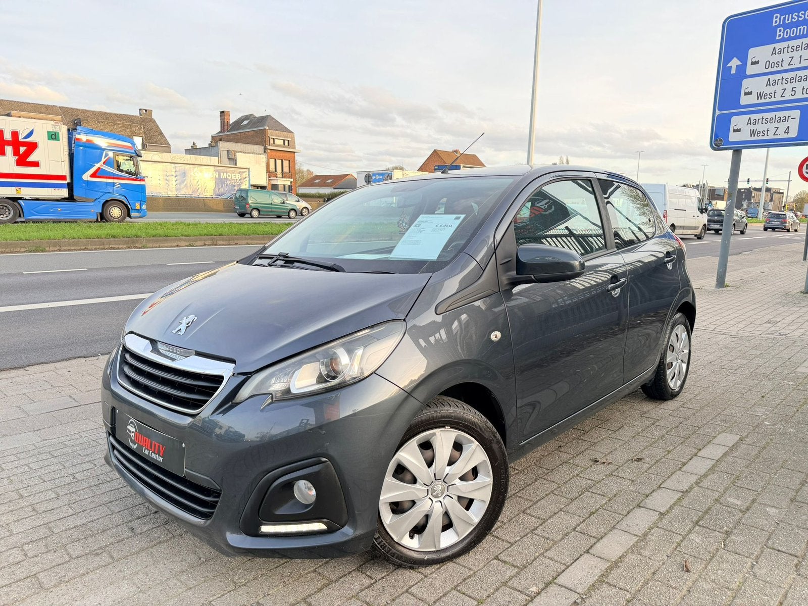 Peugeot 108 Active 2015 1.2i 099000km Airco 5deurs Euro6b, Auto's, Peugeot, Voorwielaandrijving, Stof, Euro 6, 1198 cc