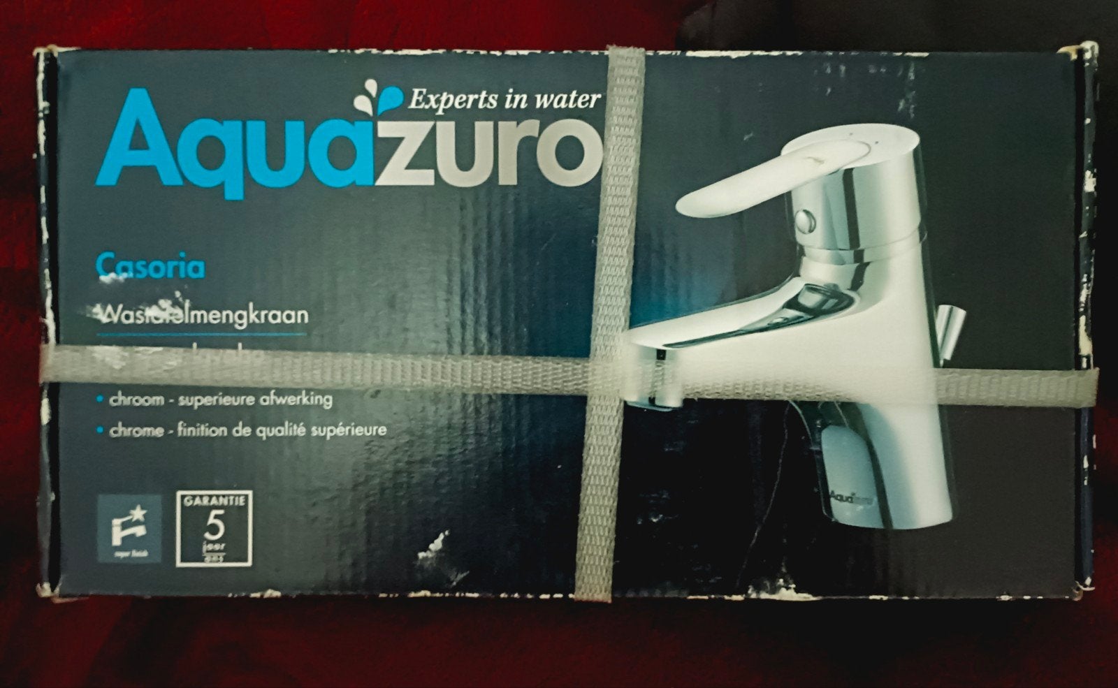 Mitigeur de lavabo Aquazura Casoria, Bricolage & Construction, Enlèvement, Neuf, Chrome, Robinet