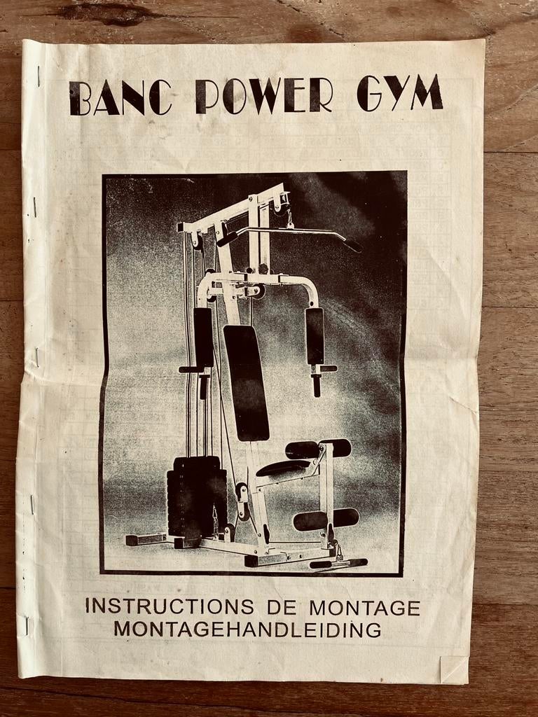 Fitnesstoestel - banc power gym, Ophalen, Gebruikt, Metaal, Overige typen
