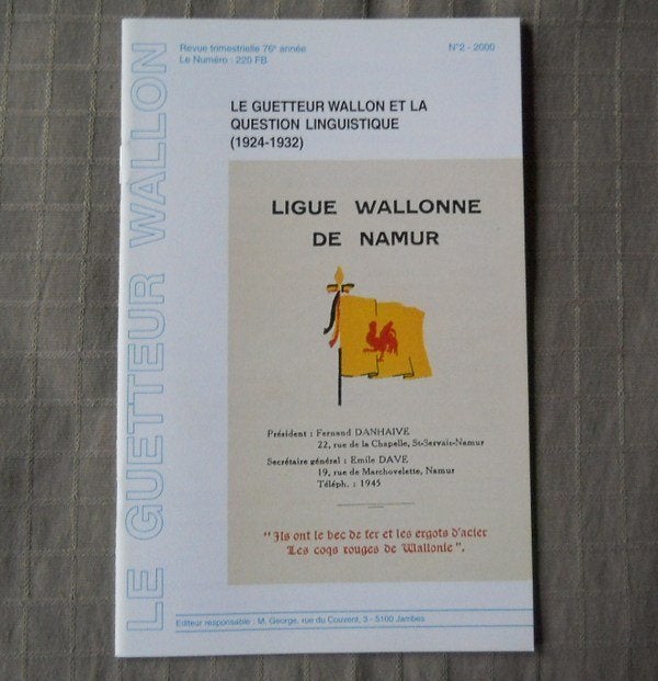 Le Guetteur Wallon et la question linguistique 1924 - 1932, Boeken, Geschiedenis | Nationaal, Ophalen of Verzenden, Gelezen