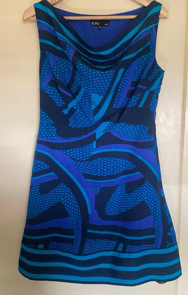 🔥 Kleedje - Blauwe patronen - maat 38 - JBC, Kleding | Dames, Ophalen of Verzenden, Zo goed als nieuw, Maat 38/40 (M)