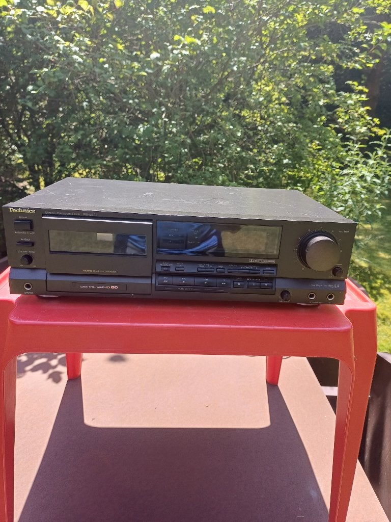 Technics RS-B555 cassettedeck, TV, Hi-fi & Vidéo, Decks cassettes, Simple, Autres marques, Enlèvement ou Envoi