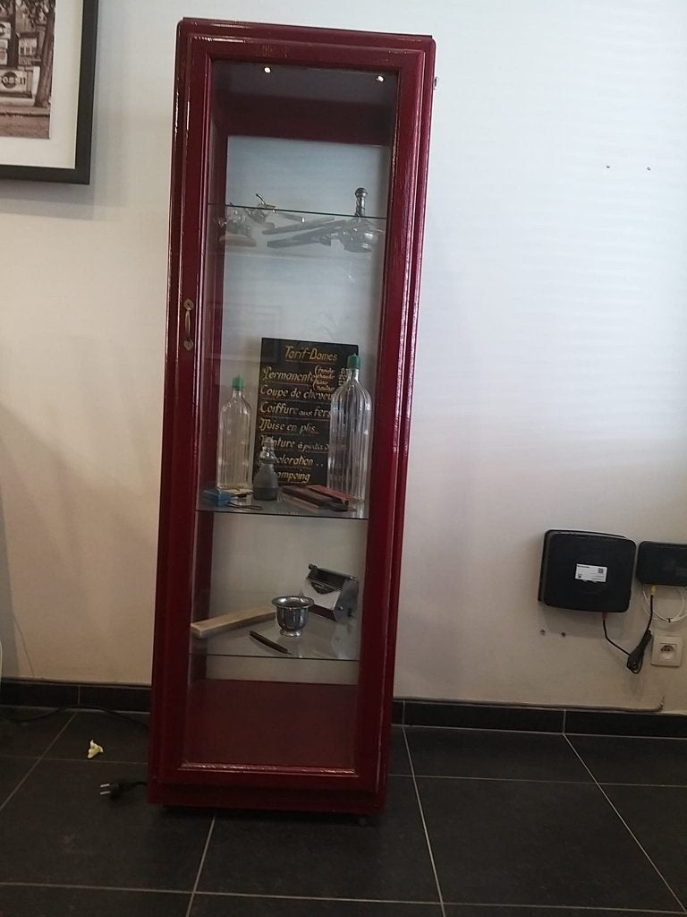 VITRINE D'EXPOSITION, Vintage, Utilisé, Avec tablette(s), 50 à 75 cm