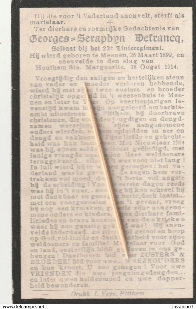 Oorlogsslachtoffer : 1914-18, Soldaat, Verzamelen, Verzenden