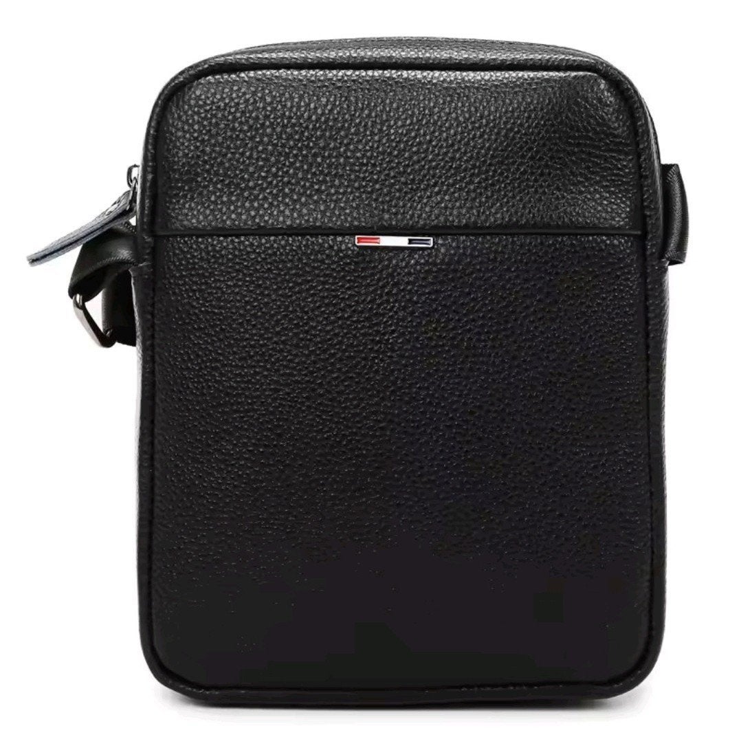 Sac à bandoulière - Homme - Cuir véritable - Neuf, Neuf, Noir, Autres marques, Cuir