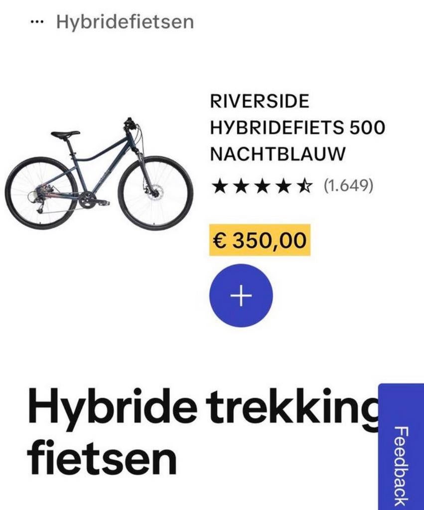 Fiets riverside s5000 hybrid, Enlèvement ou Envoi, Comme neuf