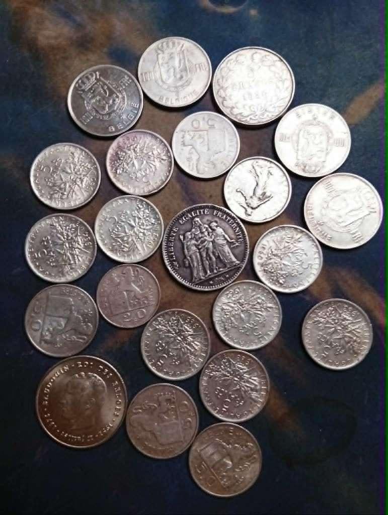 monnaies en argent française et belge, Ophalen of Verzenden, Zilver, Losse munt, Zilver