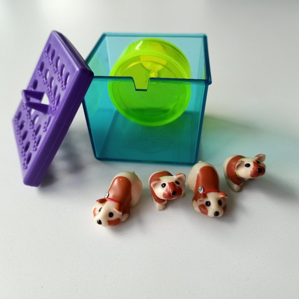 Littlest Pet Shop Hurrying Hamsters vintage années 90, Collections, Jouets miniatures, Utilisé, Enlèvement ou Envoi