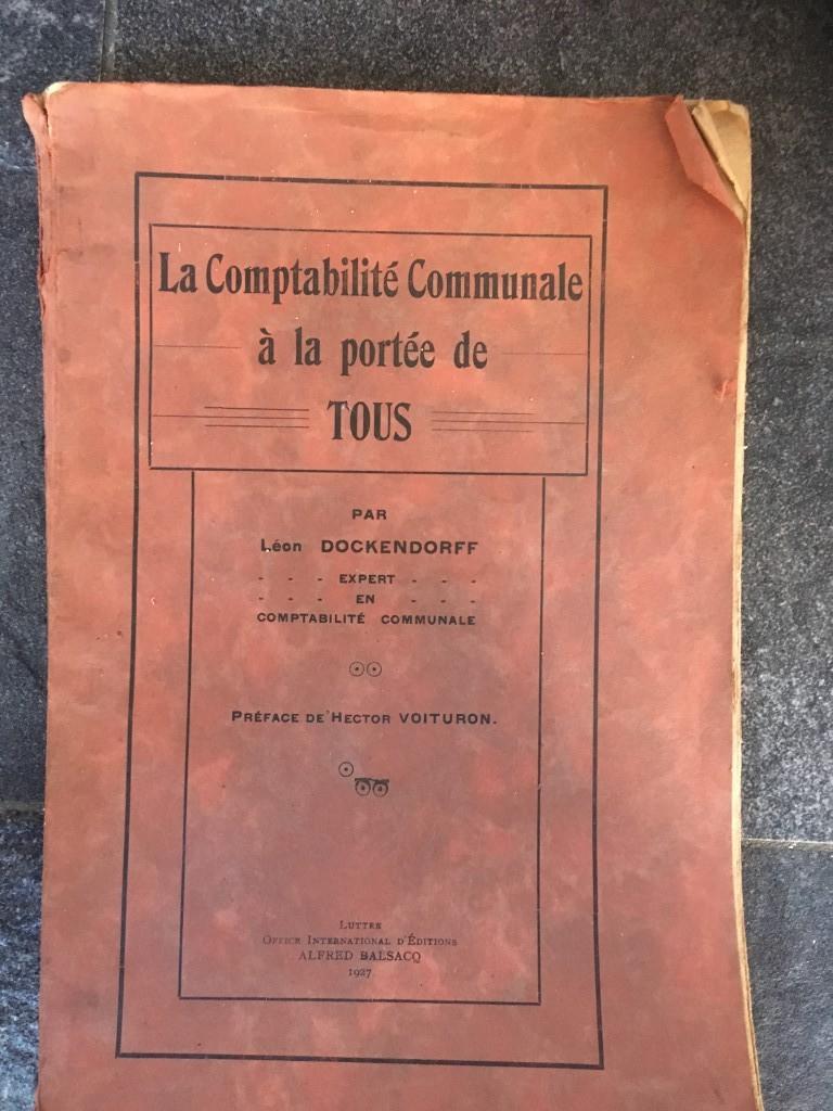 La comptabilité communale - Dockendorff - 1927, Antiek en Kunst, Ophalen of Verzenden
