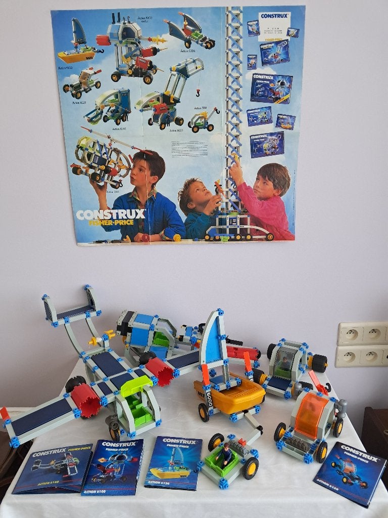 Fisher-Price Construx action 6130/6160/6100/6120/6450c, Enlèvement ou Envoi, Comme neuf, Set de jeu