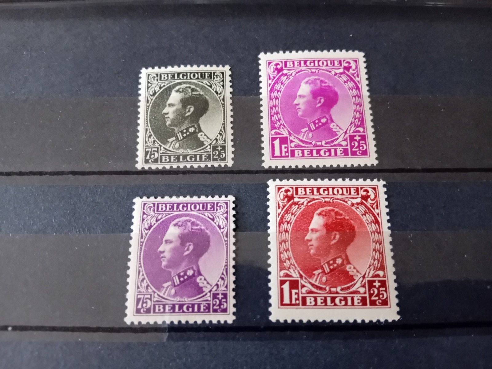 Timbres de Belgique n 390/393* lot 626B, Envoi, Neuf