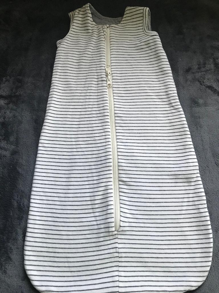 Mundo melocotton gestreepte slaapzak 65 cm in goede staat, Kinderen en Baby's, Ophalen of Verzenden, Gebruikt, Slaapzak