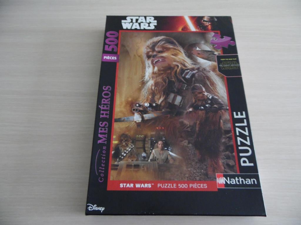 PUZZLE STAR WARS MES HÉROS    500 PIÈCES     NATHAN, Enlèvement ou Envoi, 500 à 1500 pièces, Comme neuf, Puzzle