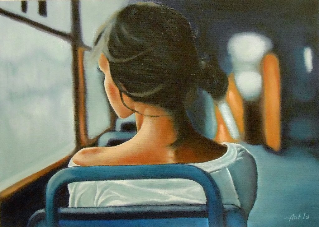 «... Et de nouveau tout seul !... », Antiquités & Art, Art | Peinture | Moderne, Textile, Peinture à l'huile, Certificat d'authenticité