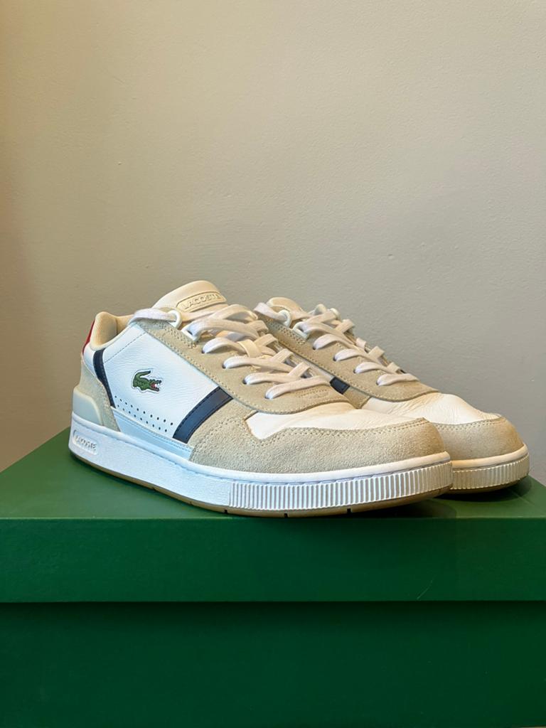 Lacoste Sneakers Wit Leder (zo goed als nieuw), Vêtements | Hommes, Chaussures, Enlèvement ou Envoi, Comme neuf, Blanc, Baskets