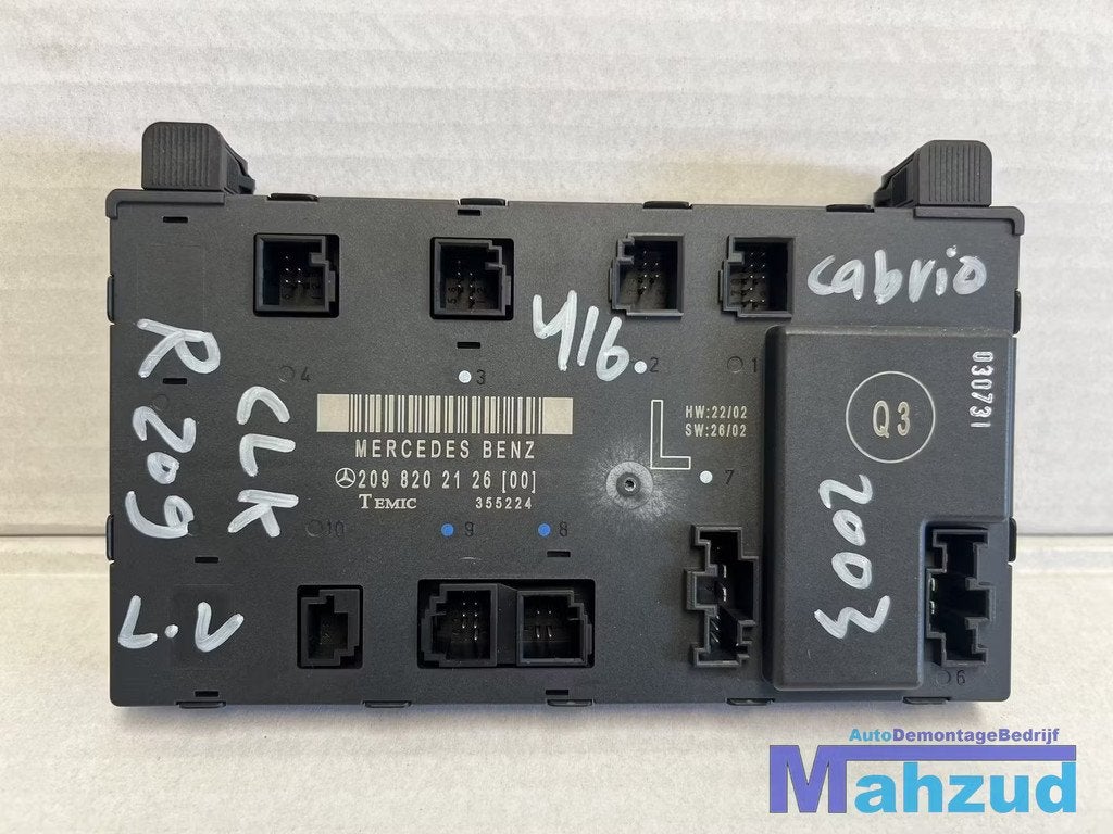 MERCEDES CLK W209 Cabrio links deur module 2098202126, Mercedes-Benz AG, Mercedes-Benz, Utilisé, Mercedesstrasse 120
70372  Stuttgart, DE