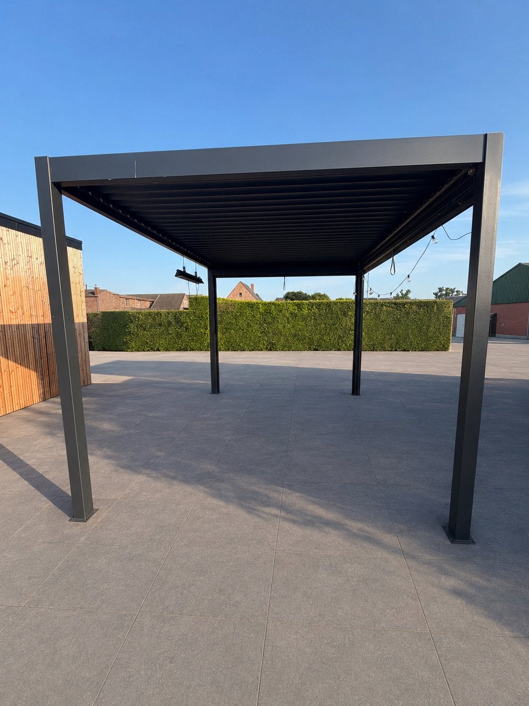 Pergola 300x400 met 1 screen van 300cm, Tuin en Terras, Overkappingen, Ophalen, Zo goed als nieuw