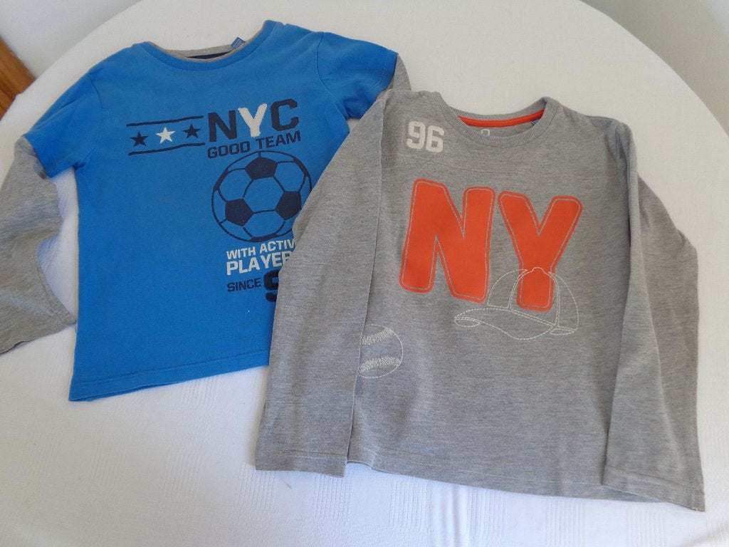 Lot de vêtements garçon - taille 104-4 ans - 5 pièces, Kinderen en Baby's, Gebruikt, Okaidi, Ophalen of Verzenden, Shirt of Longsleeve