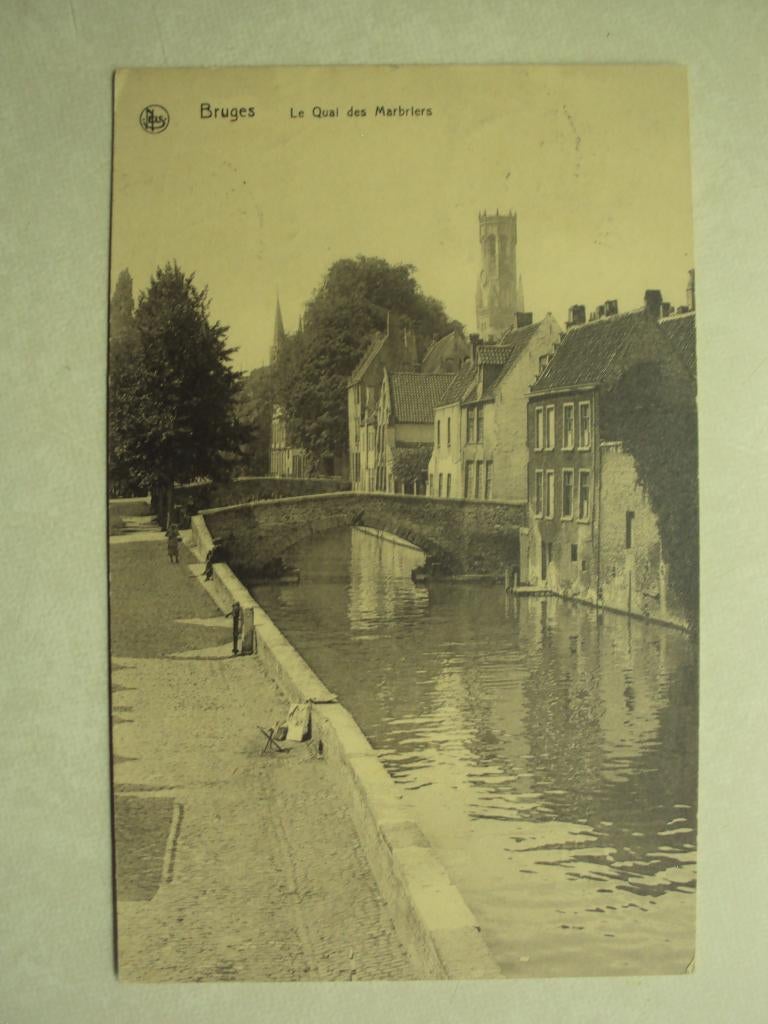52844 - BRUGES - L.E QUAI DES MARBRIERS - ZIE 2 FOTO'S, Envoi