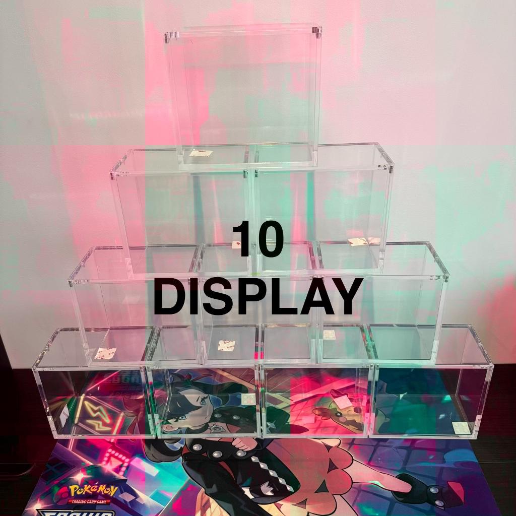 10 magnetische acrylbeschermers voor DISPLAY Pokémon, Ophalen of Verzenden, Nieuw