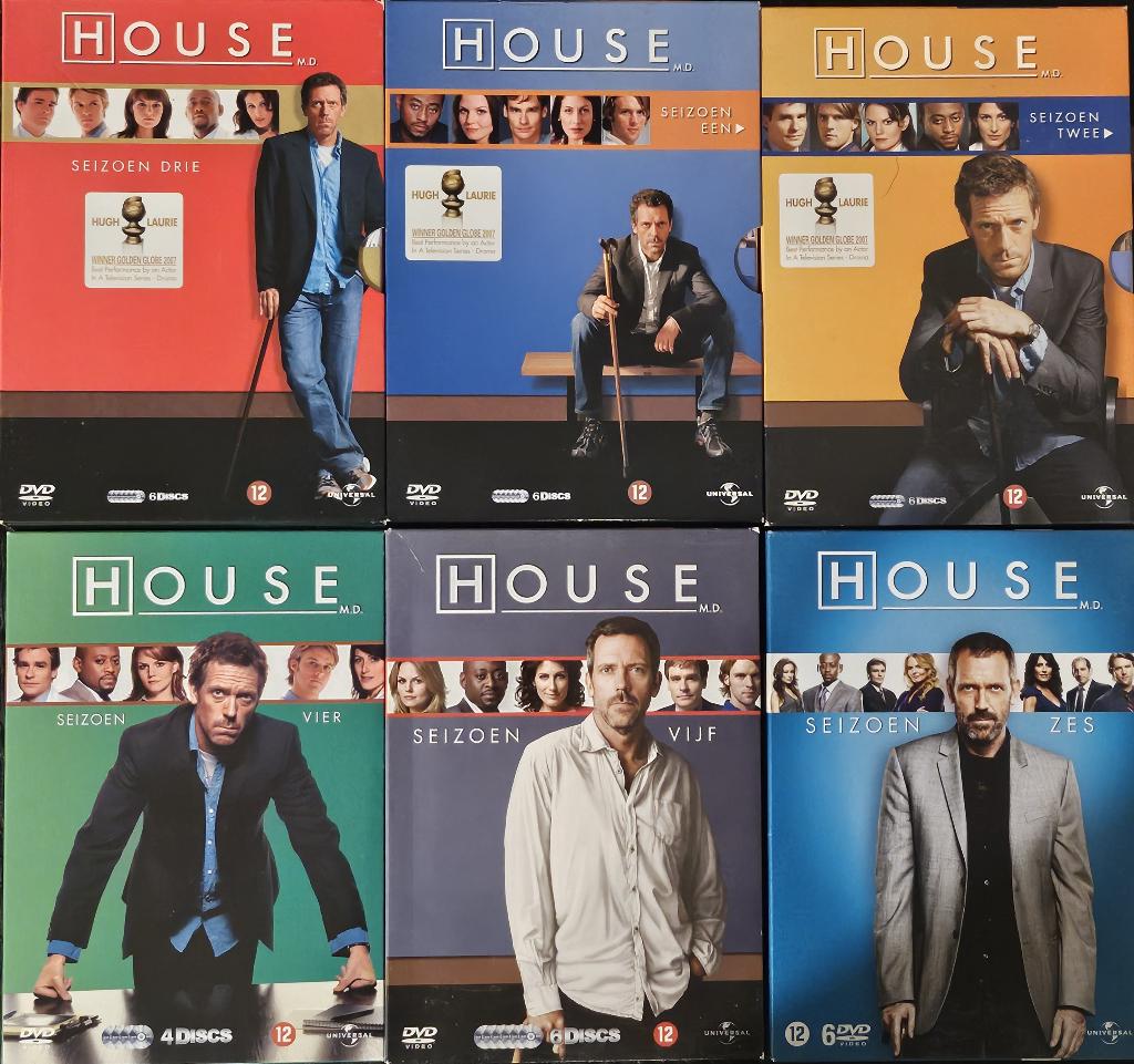 House M.D. Seizoen 1 tot 6, Cd's en Dvd's, Ophalen of Verzenden, Zo goed als nieuw