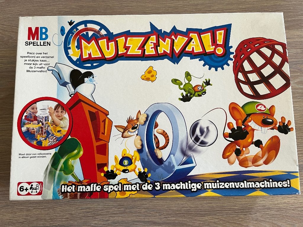 Muizenval gezelschapsspel, Drie of vier spelers, Ophalen of Verzenden, Gebruikt, MB spellen