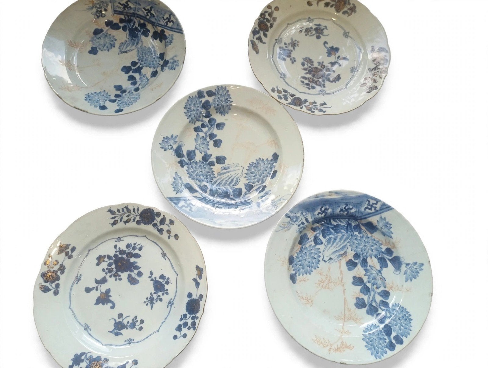 5x Arita borden 19e, Ophalen of Verzenden