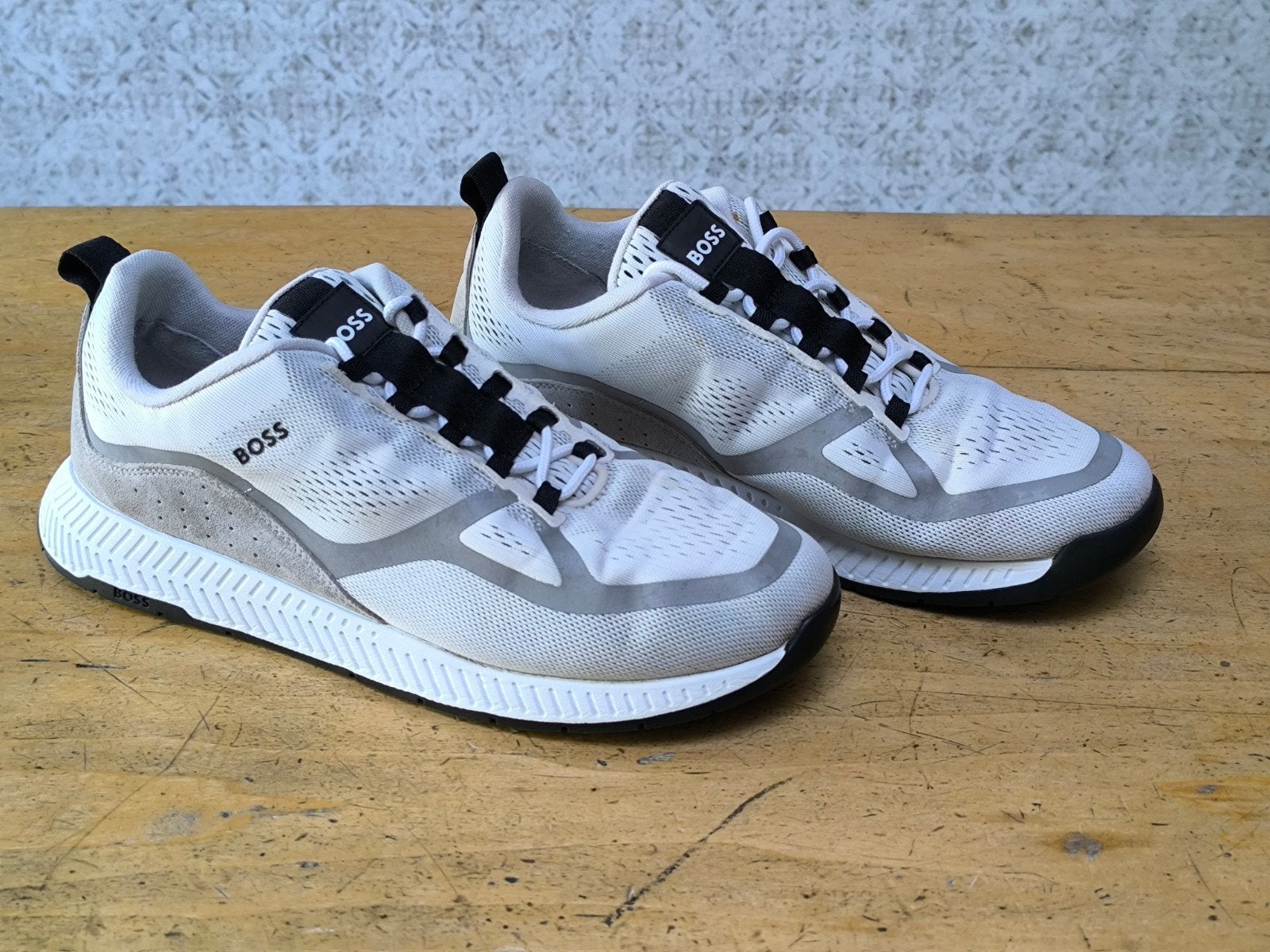 BOSS Titanium Runn Sneakers, taille 43 (Bon état!), Enlèvement ou Envoi, Porté, Blanc, Boss Hugo Boss