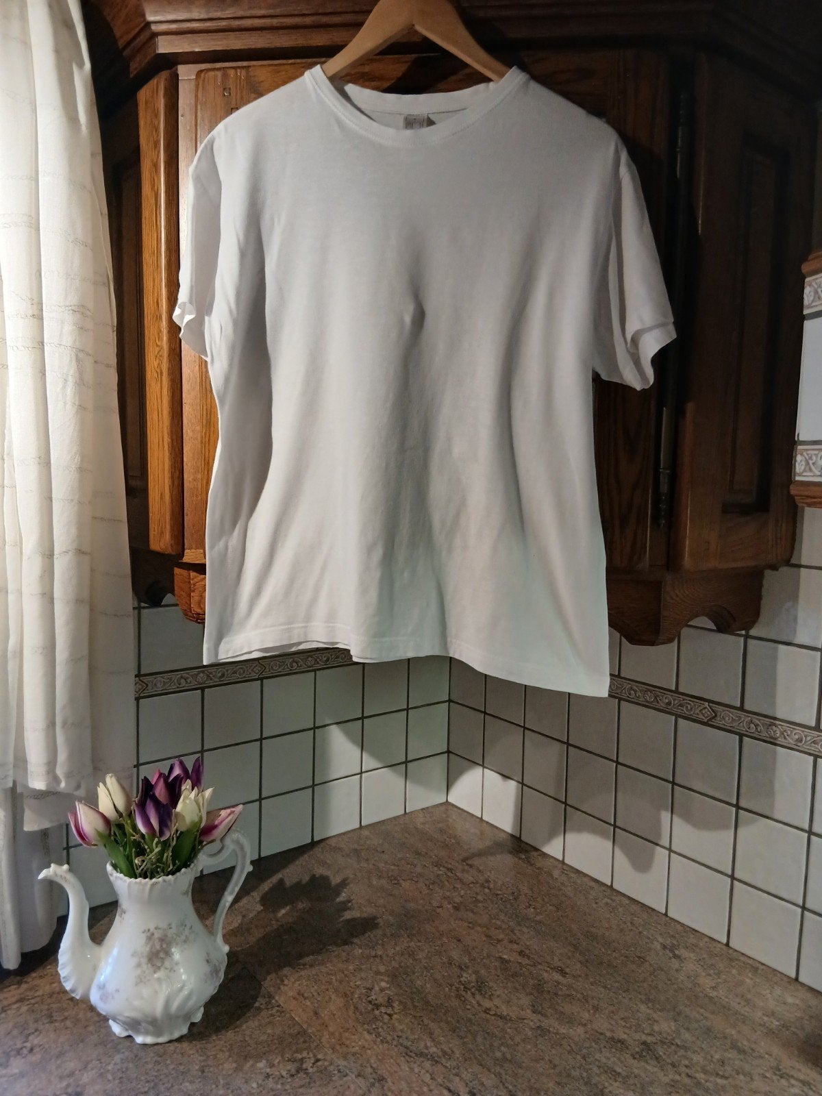 3x Witte T-shirt Zeeman – Maat M – Goede staat, Enlèvement ou Envoi, Taille 48/50 (M)