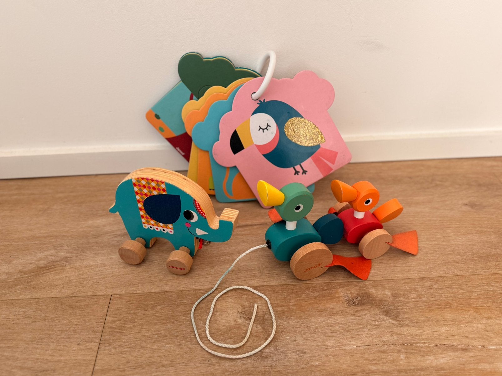 Janod set van 3 houten speelgoed voor jonge kinderen, Ophalen, Gebruikt, Overige typen