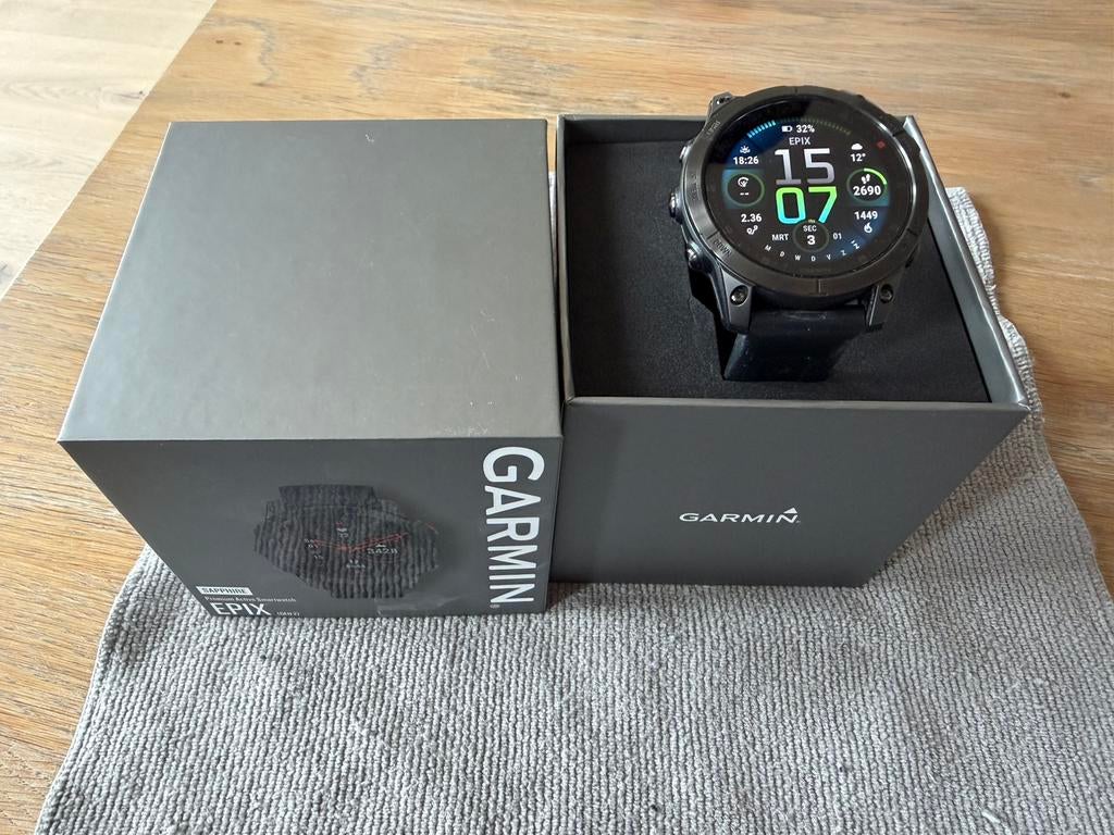 Garmin Epix Gen2 Sapphire AMOLED 32 Go, Étanche, Enlèvement ou Envoi, Utilisé, GPS