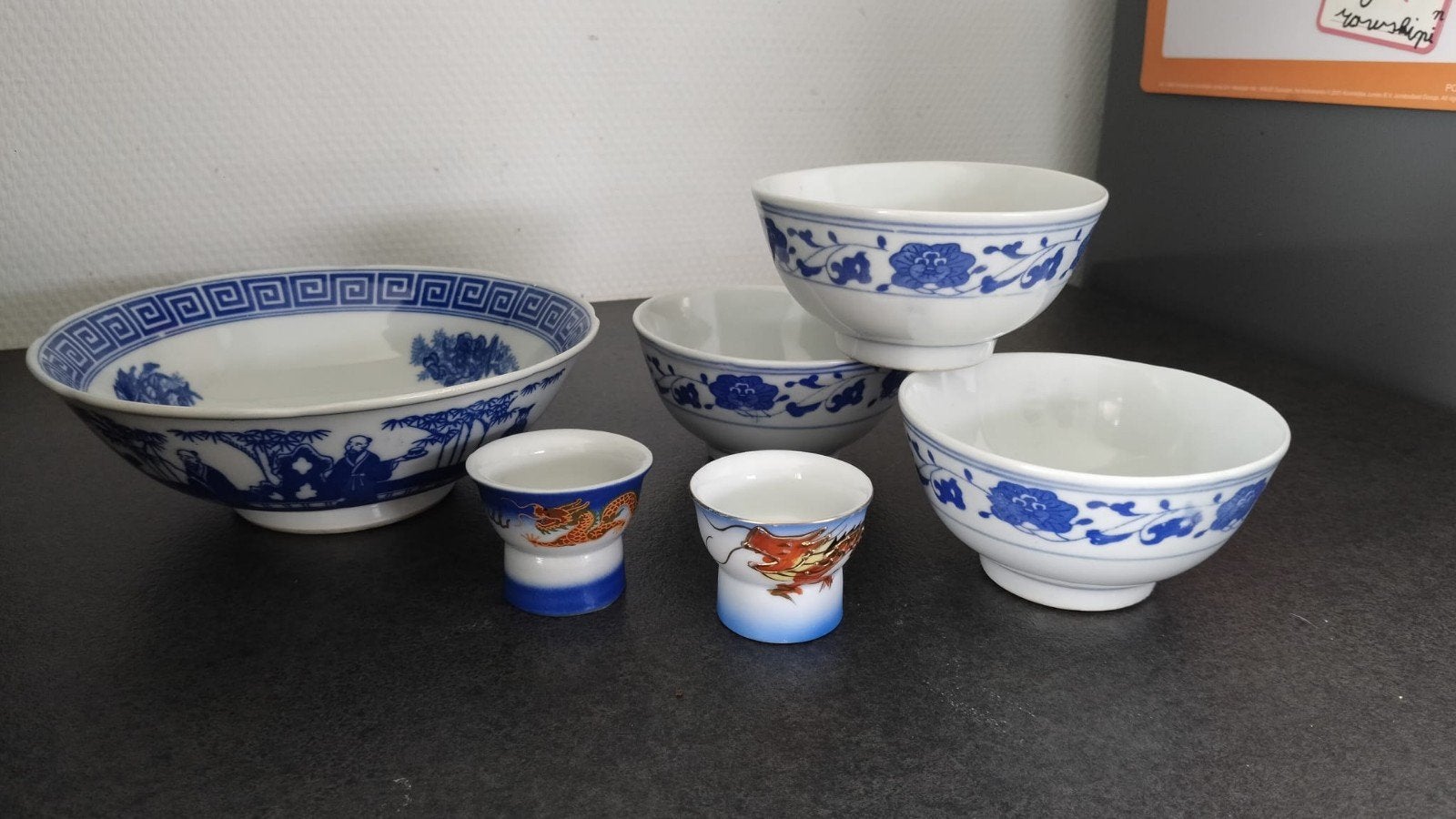 Lot oude chineese porcelaine verschillende soorten ., Antiek en Kunst, Ophalen of Verzenden