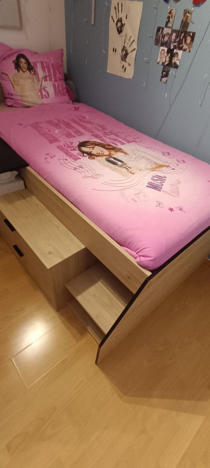 half hoogslaper bed, Enlèvement, Comme neuf, Une personne