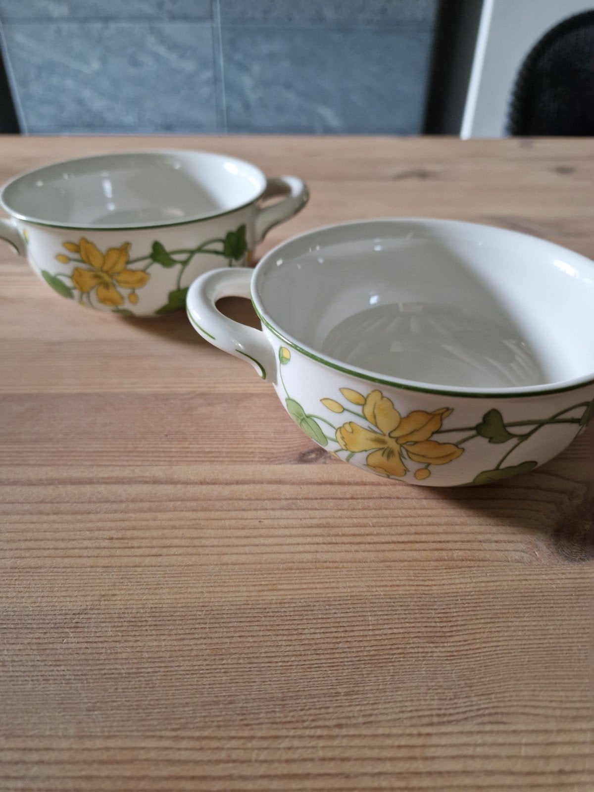 2 bols Villeroy et Boch Géranium