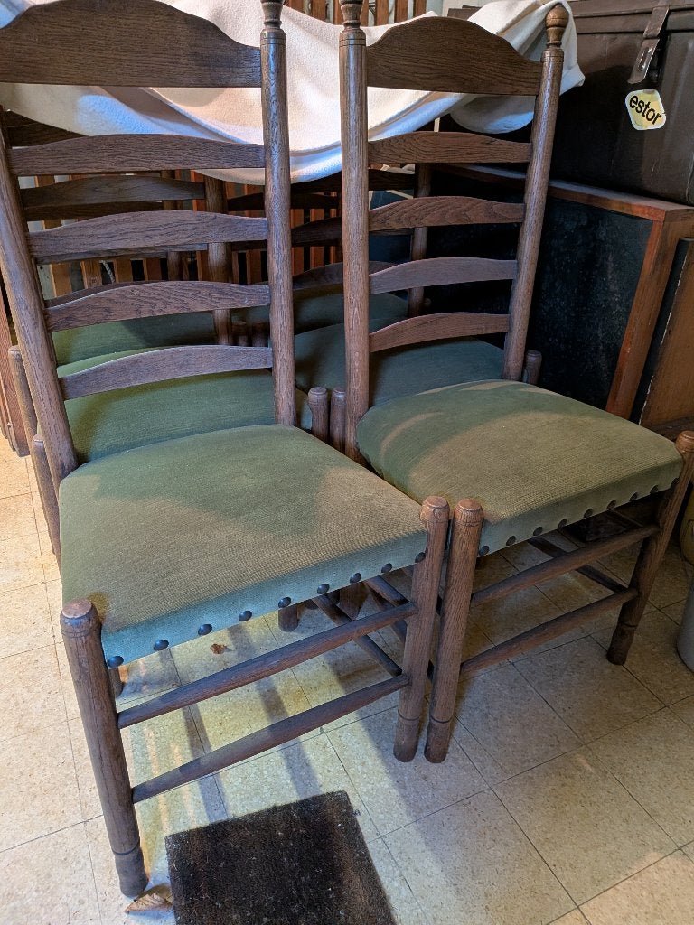 ZES KLASSIEKE STOELEN, Huis en Inrichting, Ophalen, Gebruikt, Bruin, Klassiek