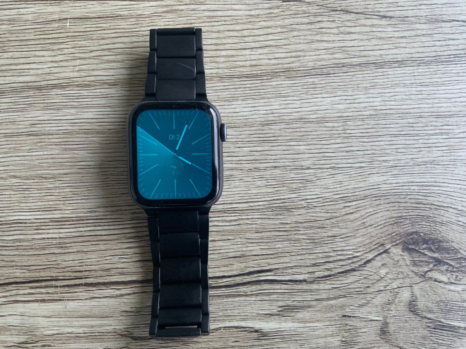 APPLE WATCH , serie 5 , 44 mm, Handtassen en Accessoires, Smartwatches, Ophalen, Gebruikt, Zwart, IOS