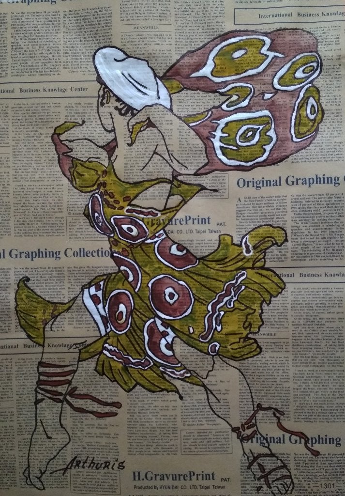 « Danse », Antiquités & Art, Art | Peinture | Moderne, Figures, Certificat d'authenticité, Papier/carton, Envoi