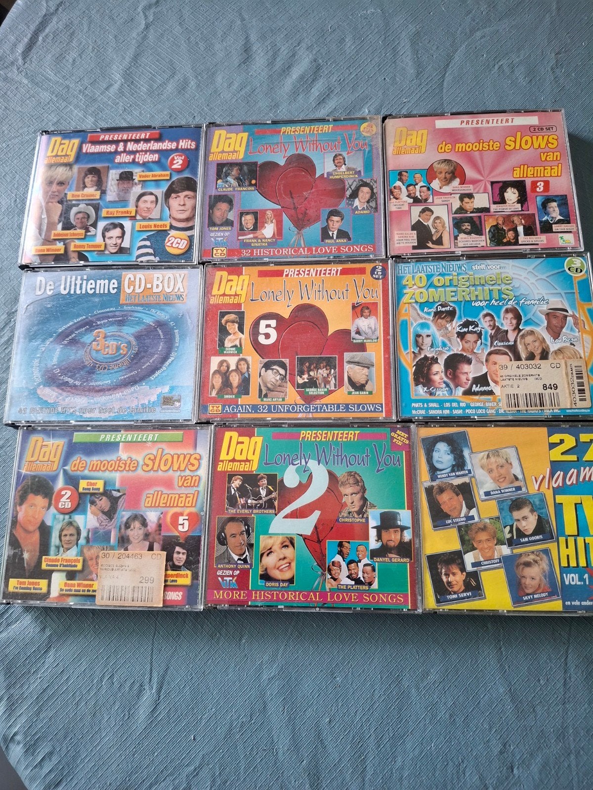 Cds dag allemaal + vlaams  1 euro per box dubbel cds, Enlèvement ou Envoi