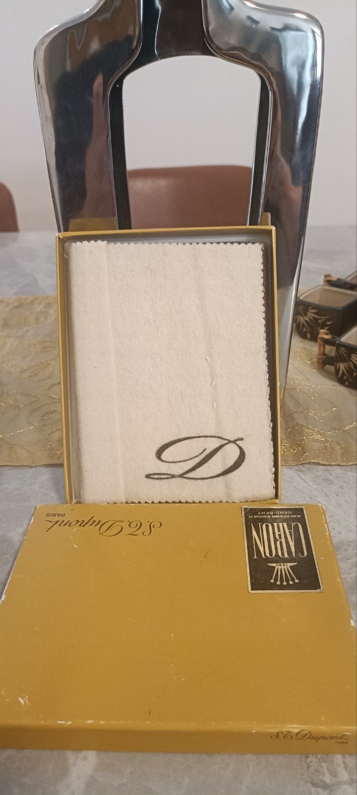 Portefeuille en Cuir signé DUPONT boîte d'origine vintage., Enlèvement ou Envoi