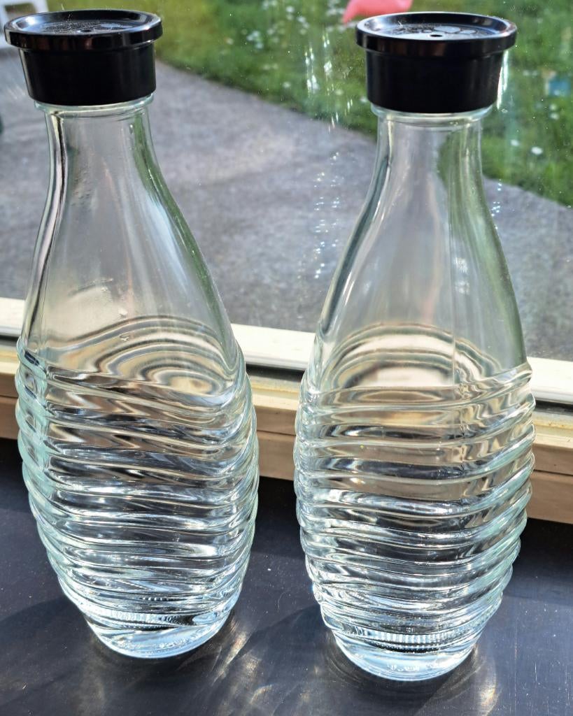 Soda Stream 2 glazen flessen, Elektronische apparatuur, Ophalen, Zo goed als nieuw