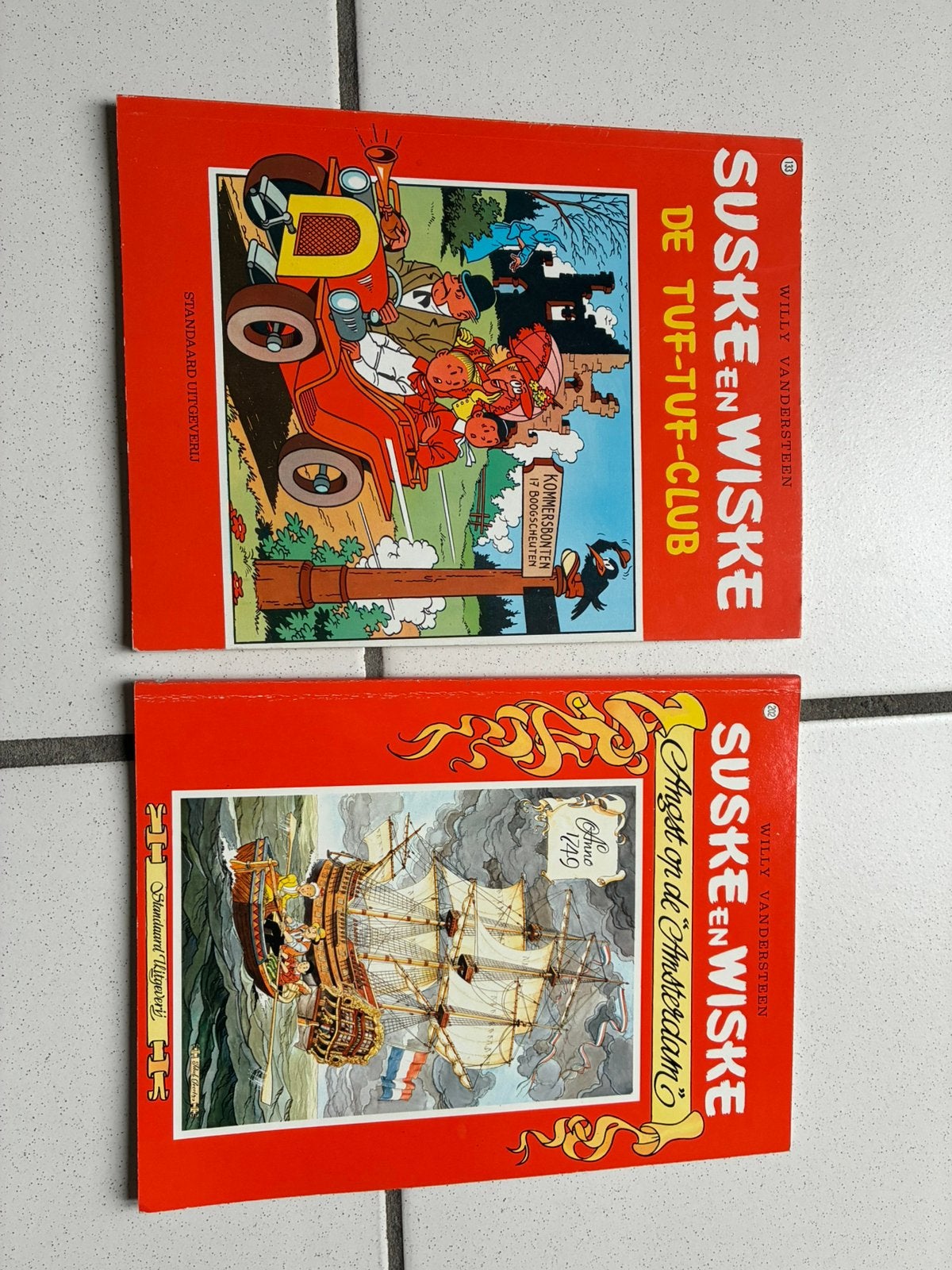 2 strips Suske en Wiske, Enlèvement, Comme neuf