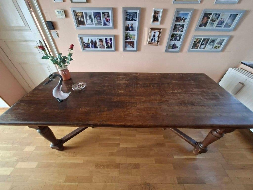Table + Allonges, Enlèvement, Utilisé, 50 à 100 cm, Rectangulaire