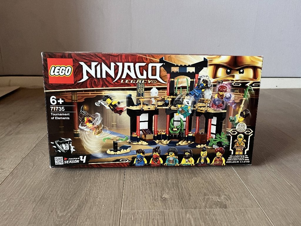 LEGO Ninjago Tournament of Elements 71735 – alle minifiguren, Inclusief instructies, Lego, Ophalen of Verzenden, Zo goed als nieuw