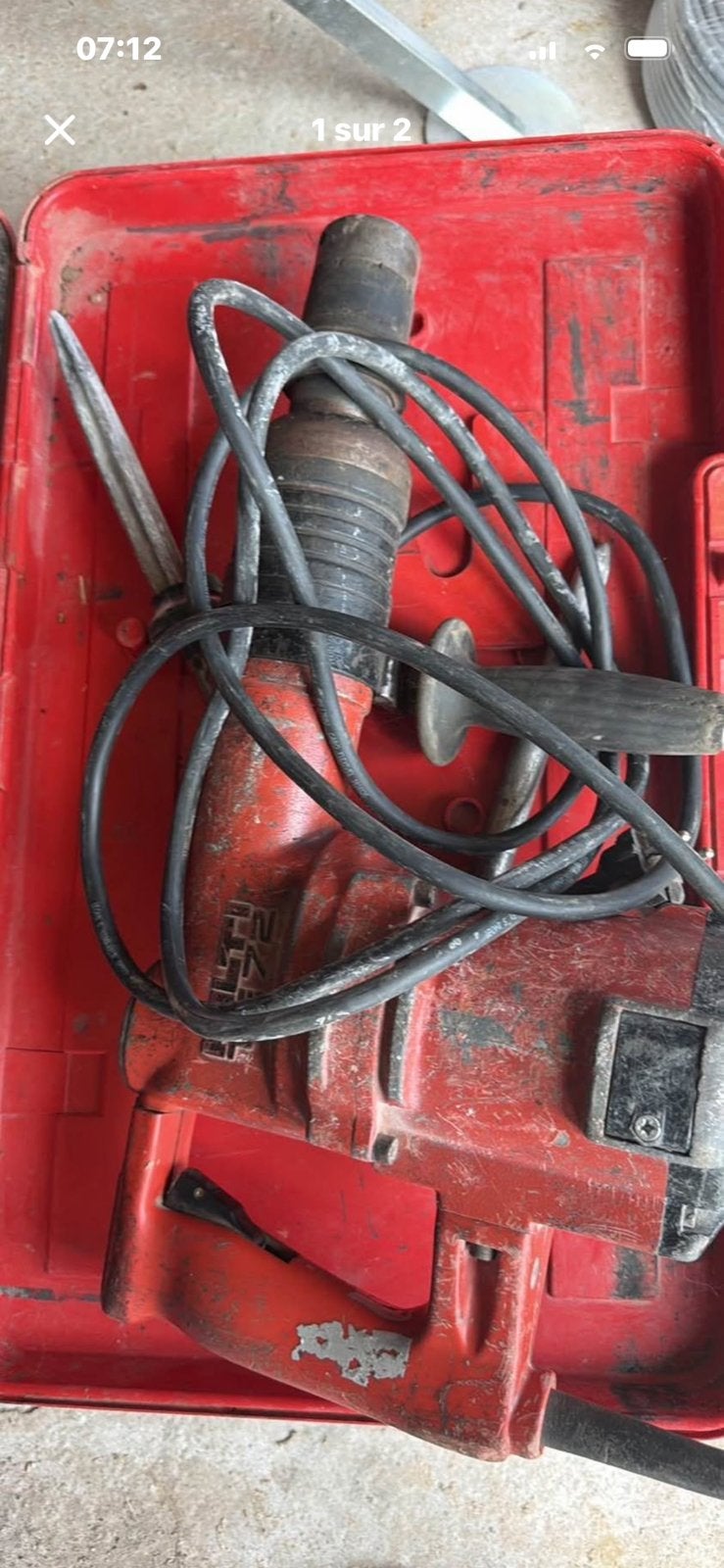 Hilti TE72 marteau piqueur, Bricolage & Construction, Enlèvement, Comme neuf