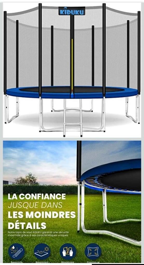 Trampoline neuf, Enlèvement