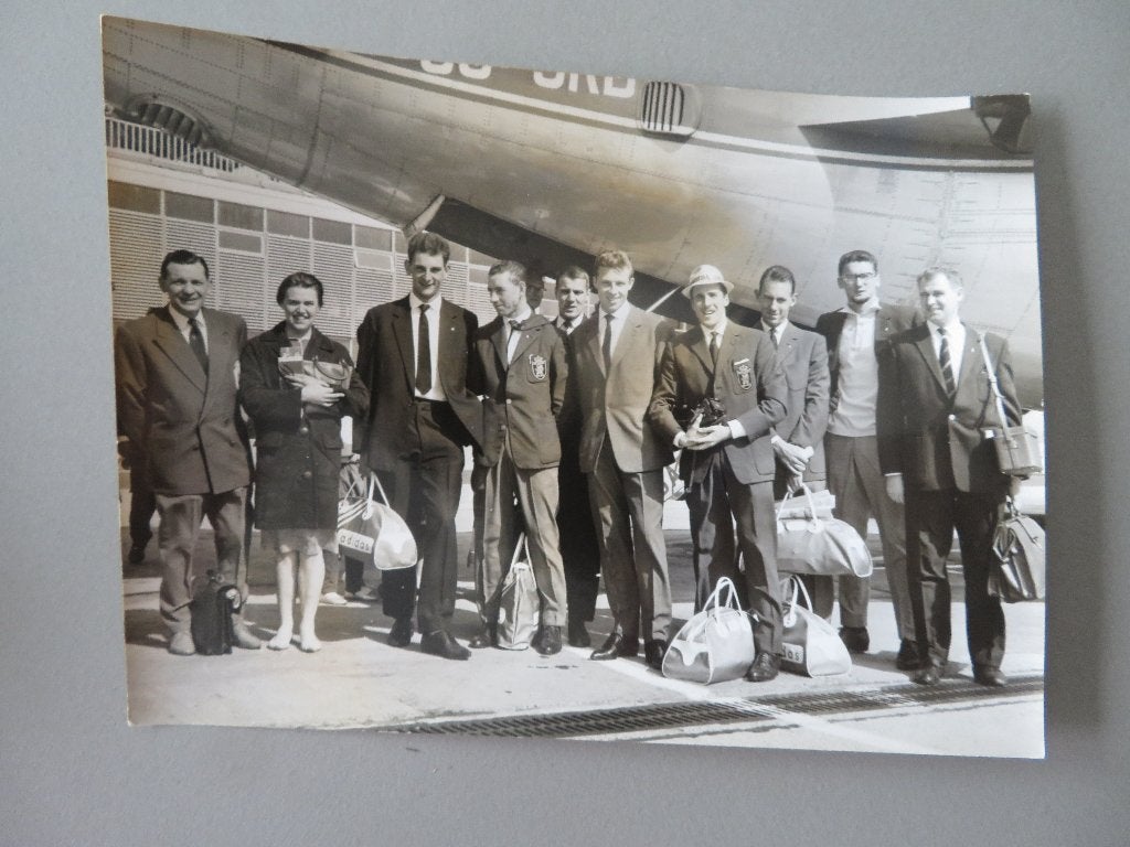 1962 Belgische atleten luchthaven Zaventem Roelants Gaston, Ophalen of Verzenden, Zo goed als nieuw, Overige typen
