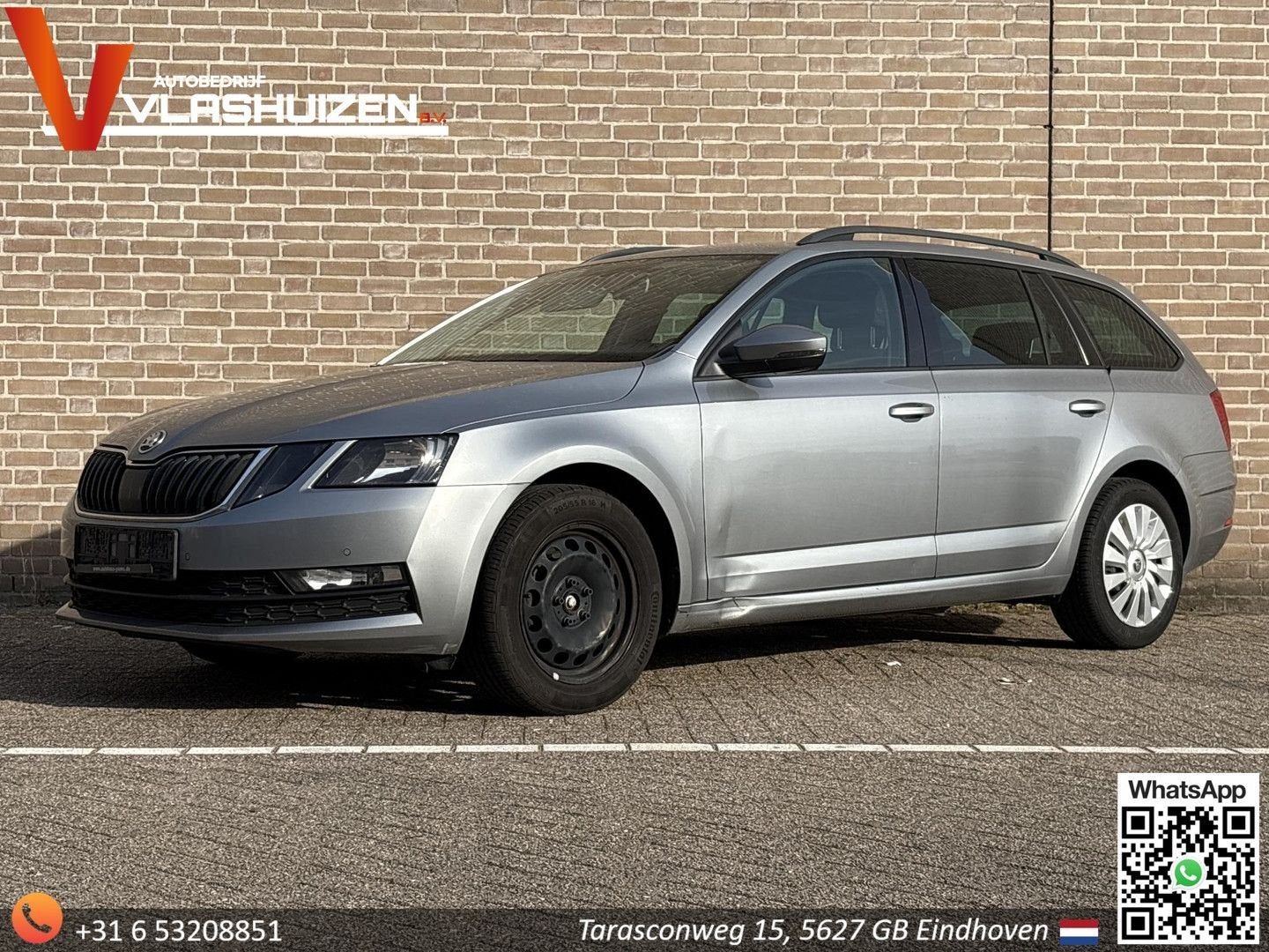 Skoda Octavia Combi 1.6 TDI Greentech Style Automaat | Airco, Autos, Skoda, Argent ou Gris, Achat, Entreprise, Noir