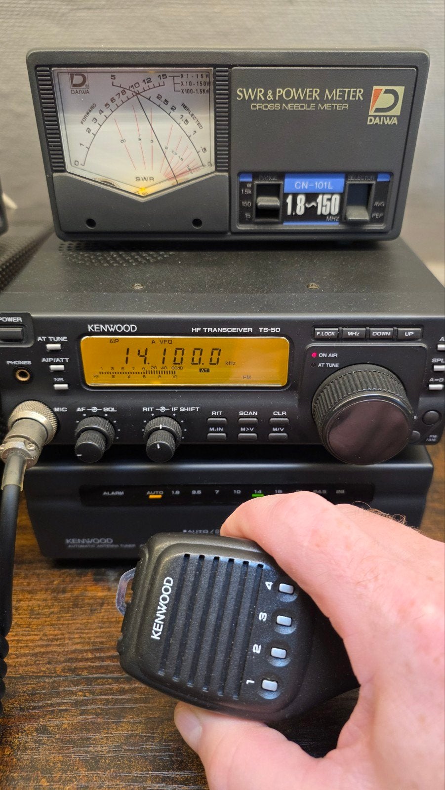 Kenwood TS-50S + AT-50, Telecommunicatie, Zenders en Ontvangers, Ophalen of Verzenden, Refurbished, Zender en Ontvanger