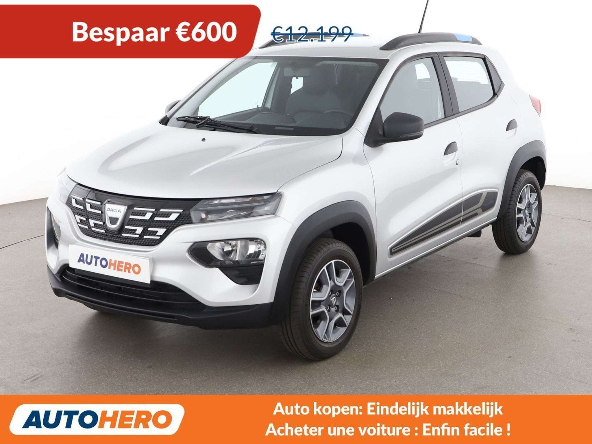 Dacia Spring electric drive 33 kW Comfort (automatique), Autos, Cuir, Argent ou Gris, Achat, 1045 kg